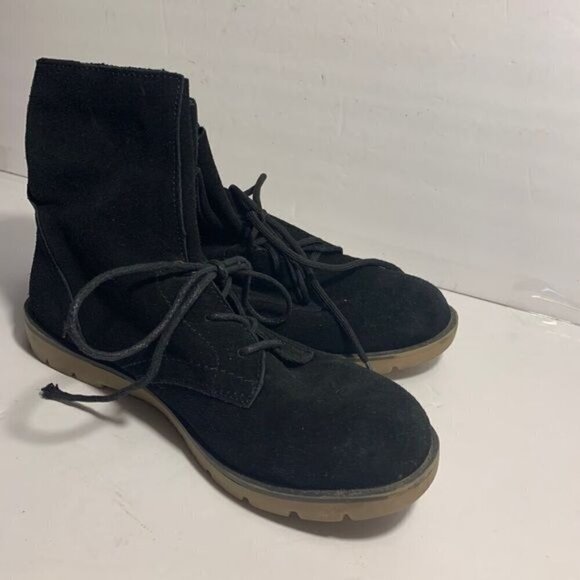 Dirty Laundry black suede leather lace up boots - Picture 4 of 10